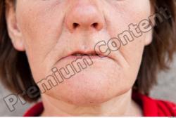 Mouth Woman Casual Average Street photo references